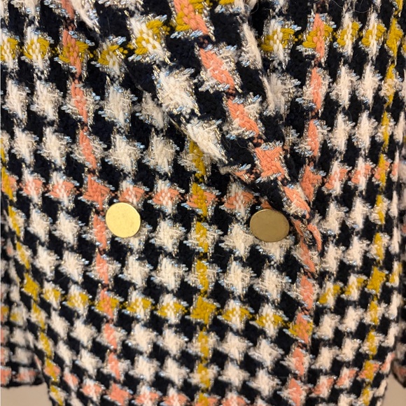 EUC J. Crew Collection Oversize LurexTweed Coat sz 10 - Picture 4 of 9